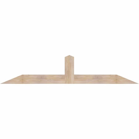 Ekena Millwork Portland Smooth Timber Gable Bracket, Douglas Fir, 84"W x 17"H x 5 1/2"D x 5 1/2"F, 5/12 Pitch GBW084X17X0606POR00SDF